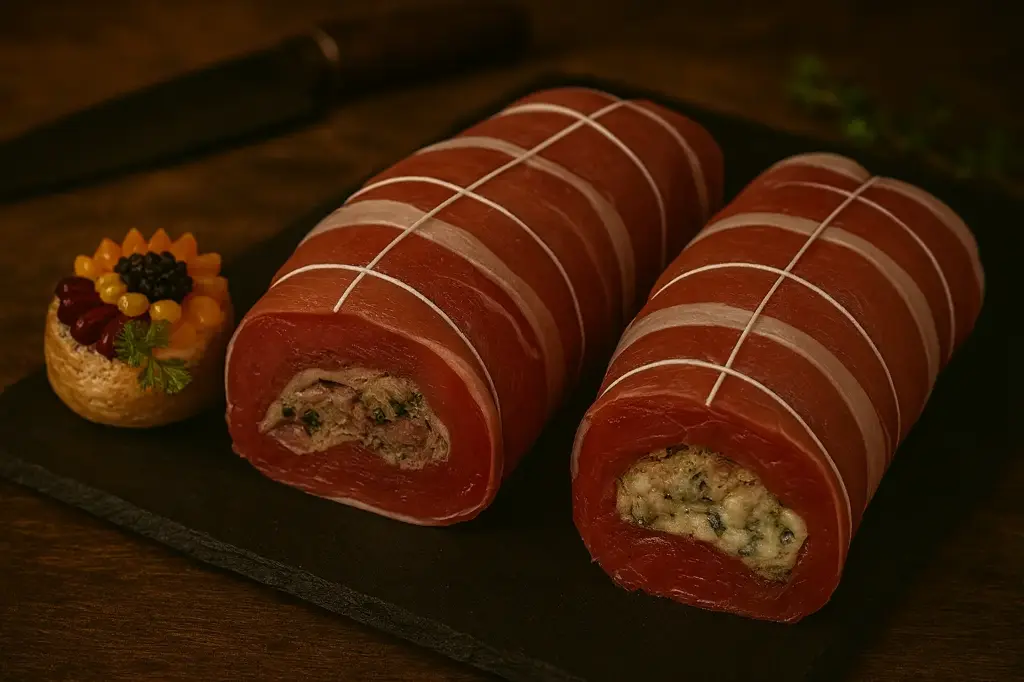 Filet de porc farci à la mode de Bayonne